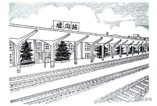 火车站建筑简笔画图片