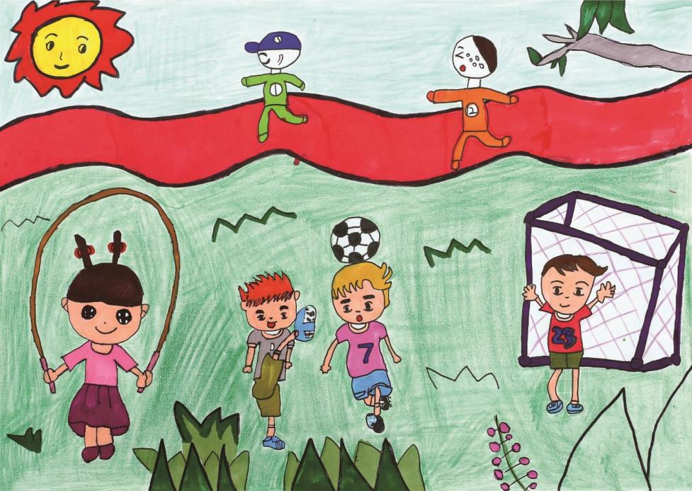 童年——孩子眼中的日照幼儿体育绘画作