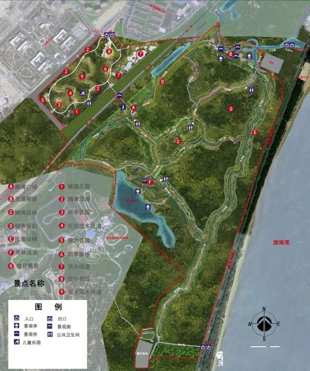 秦皇岛西港花园平面图图片