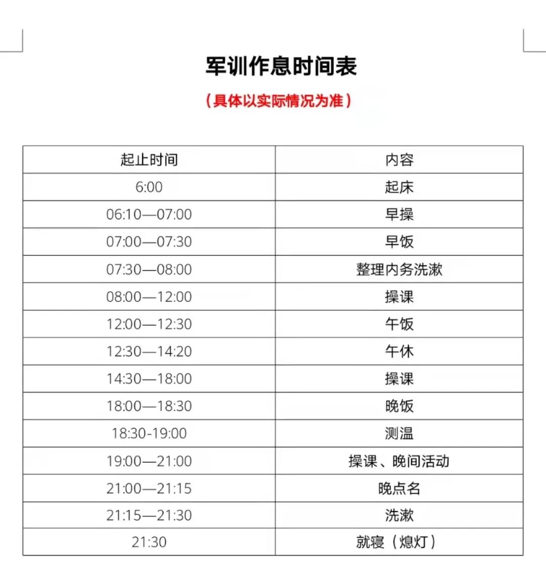 2021级军训er,准备好出发了吗?