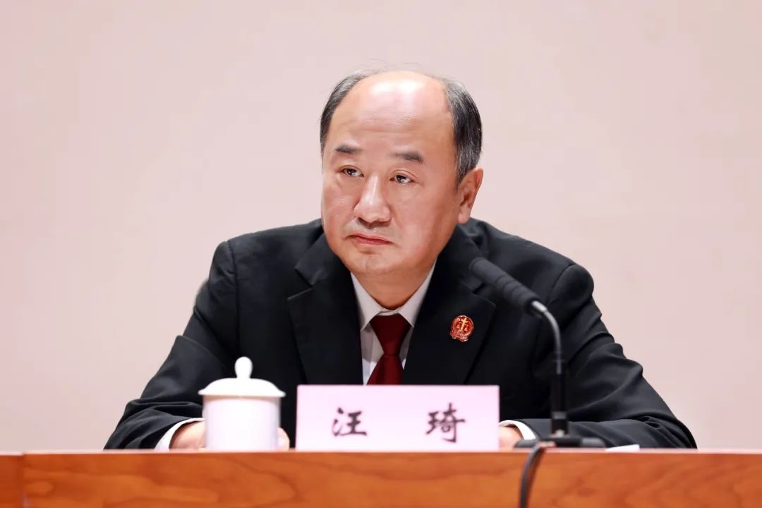 会议由党组成员,副院长汪琦主持.