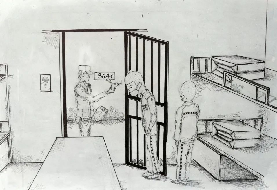 监狱笼子简笔画图片