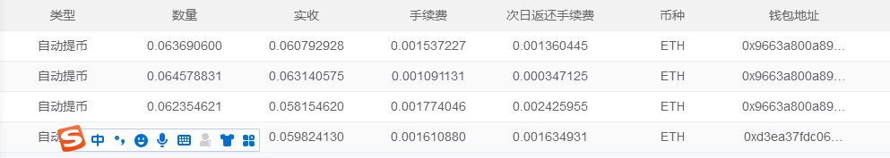 ▲币数达到0.06后自动提币到火币钱包