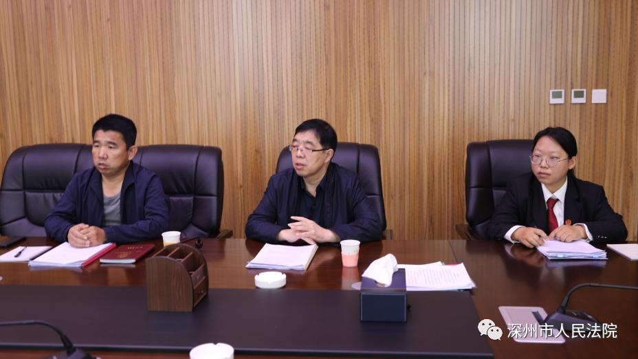 衡水中院司法技术辅助室一行到深州法院检查工作