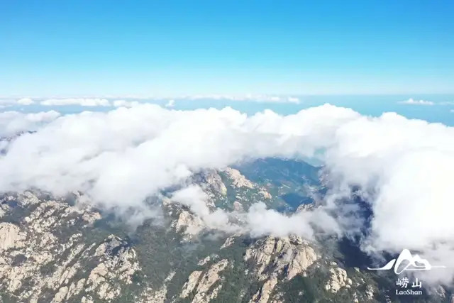 金光四射嶗山雲海震撼大片航拍來了