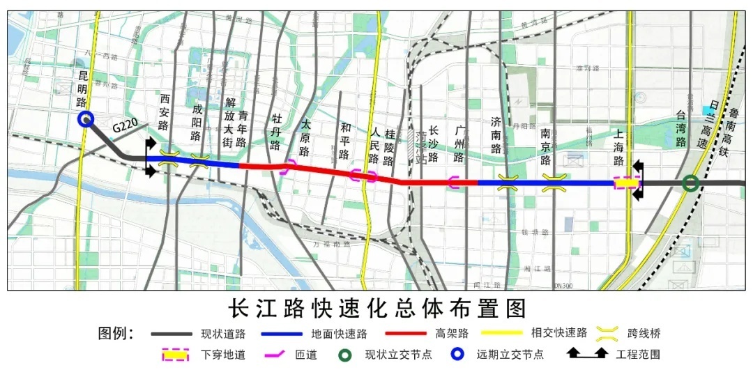 菏泽市闽江路打通图图片