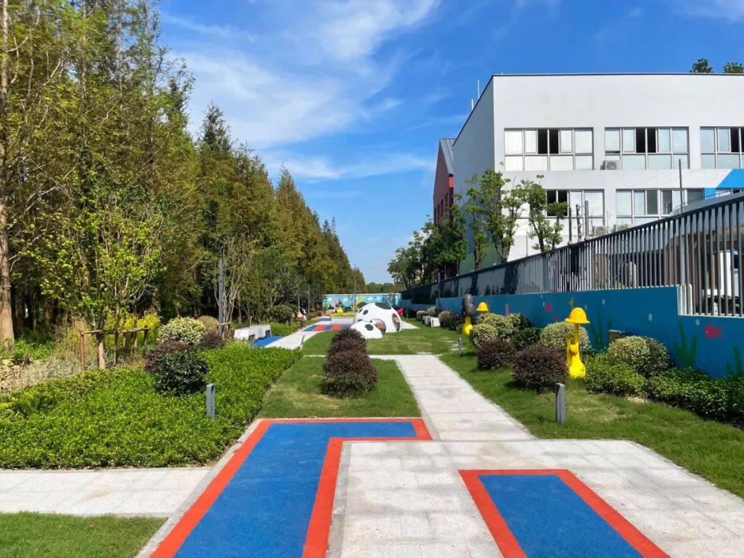 方竹幼儿园西侧绿地完成改造,童趣十足