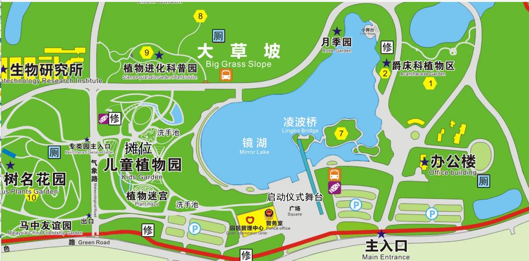 东莞植物园实景地图图片