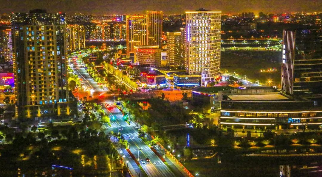 松江新城越夜越美丽