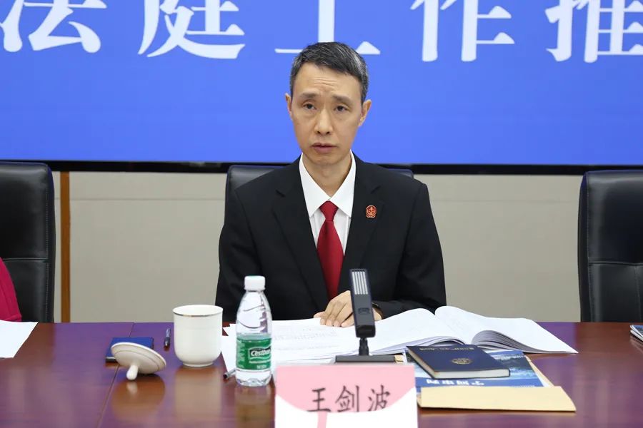 重庆二中法院王剑波副院长在总结讲话中强调