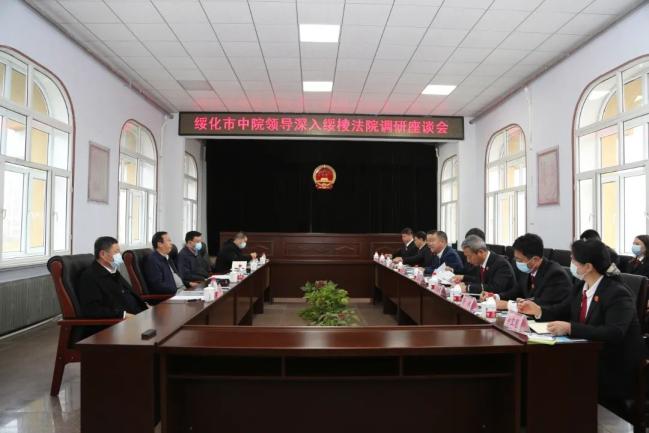 程显波到绥棱法院调研指导工作