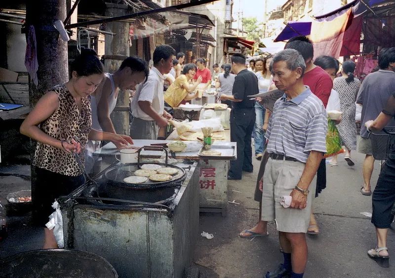 早点摊摄影图片