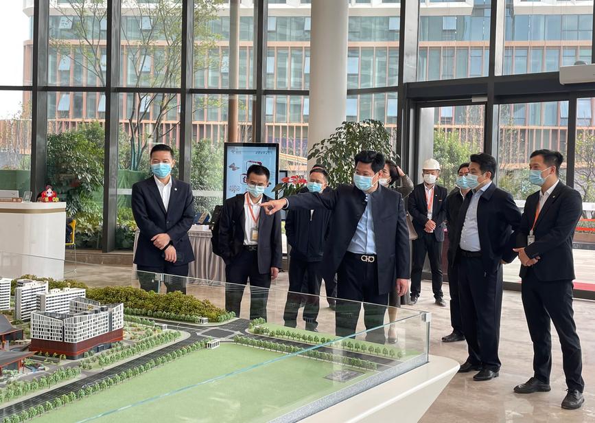 戴中亚调研新区医疗健康产业重点项目