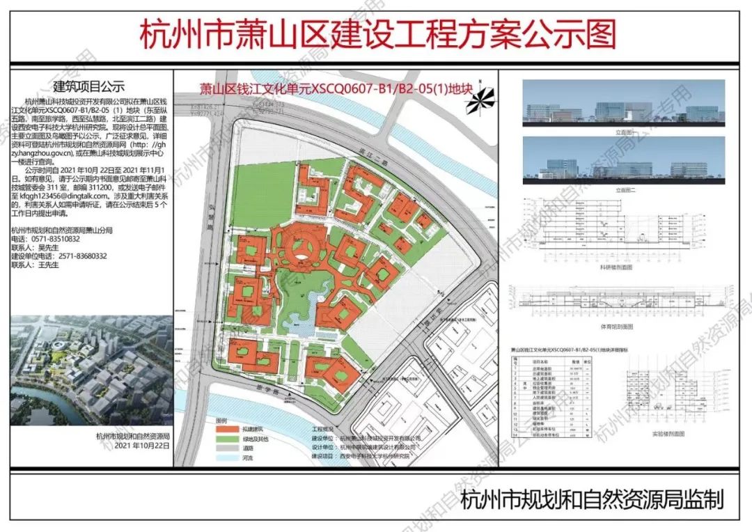 科技大學杭州研究院近日,杭州市規劃和自然資源局網站發佈2021-10-29