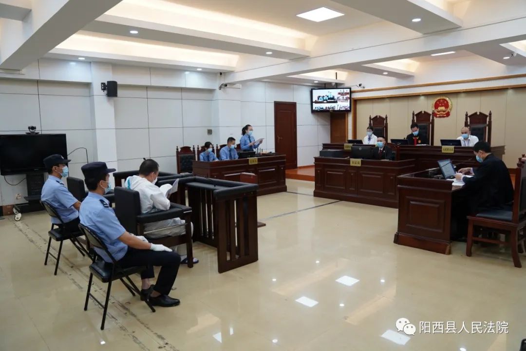 阳西县法院公开开庭审理黄某尤涉嫌贪污罪一案