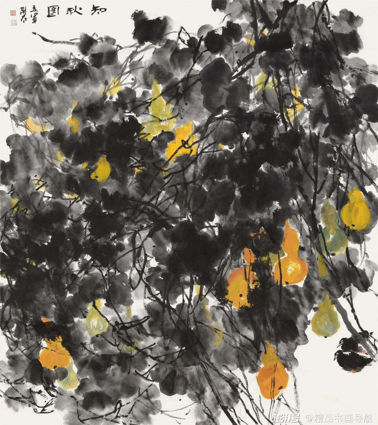 《知秋图》160×160cm