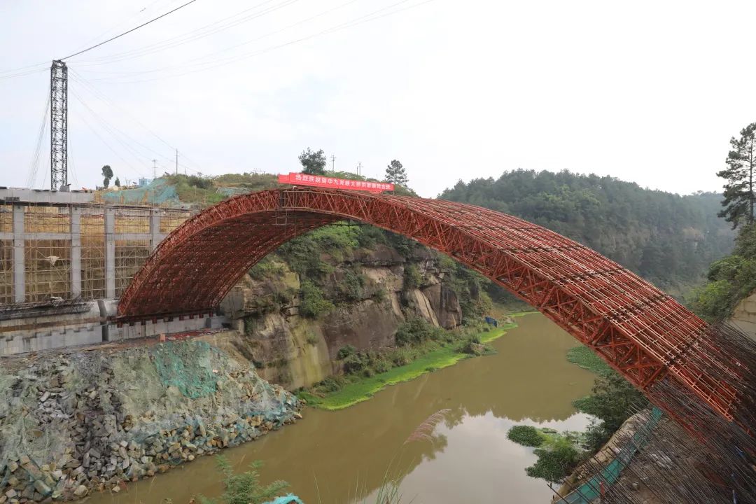 重磅内江这座大桥拱架顺利合拢预计明年全线通车