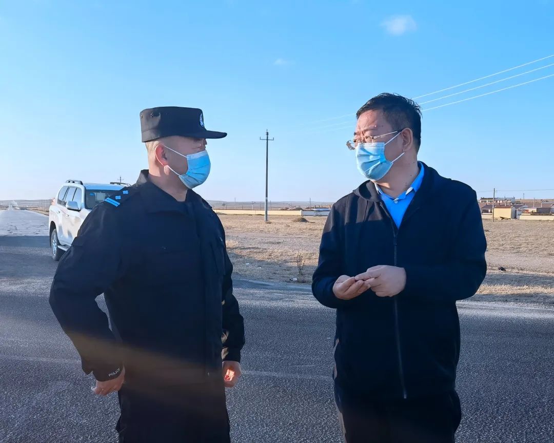 尉代青调研督查卡口疫情防控工作和肉牛养殖产业