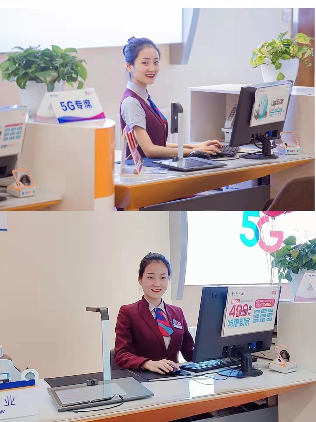 飘雪变装中国电信新疆公司人一秒切换冬季服务模式