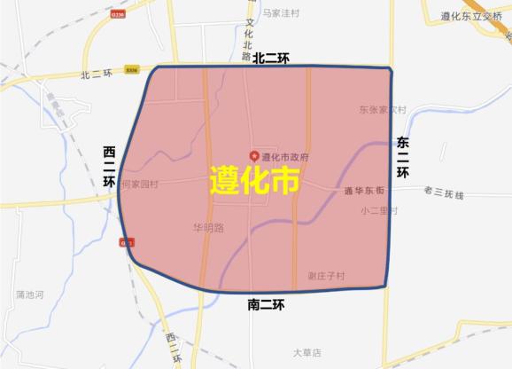 唐县限号区域地图图片