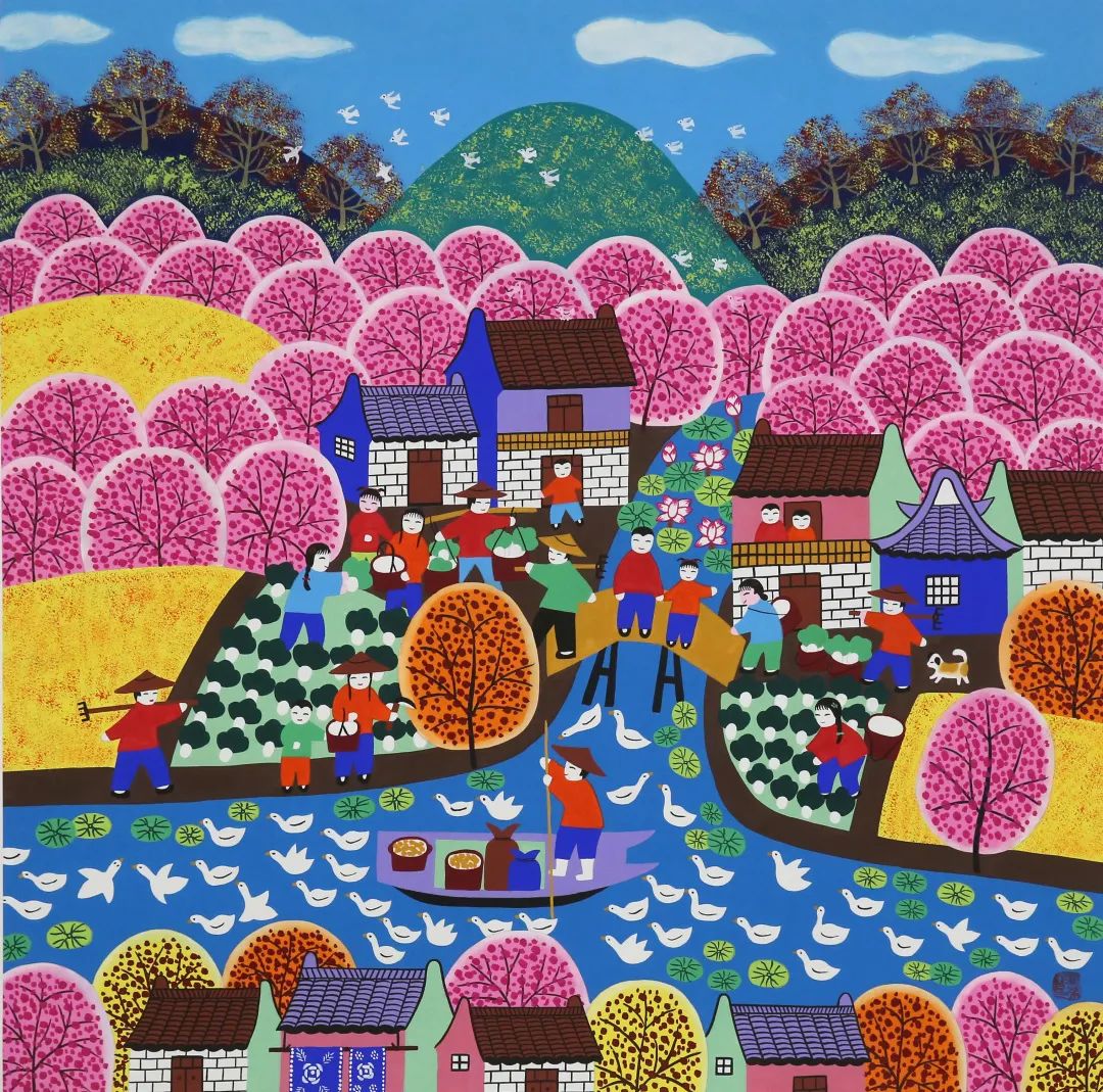 21幅金山农民画入展这个民间艺术成果展你千万别错过