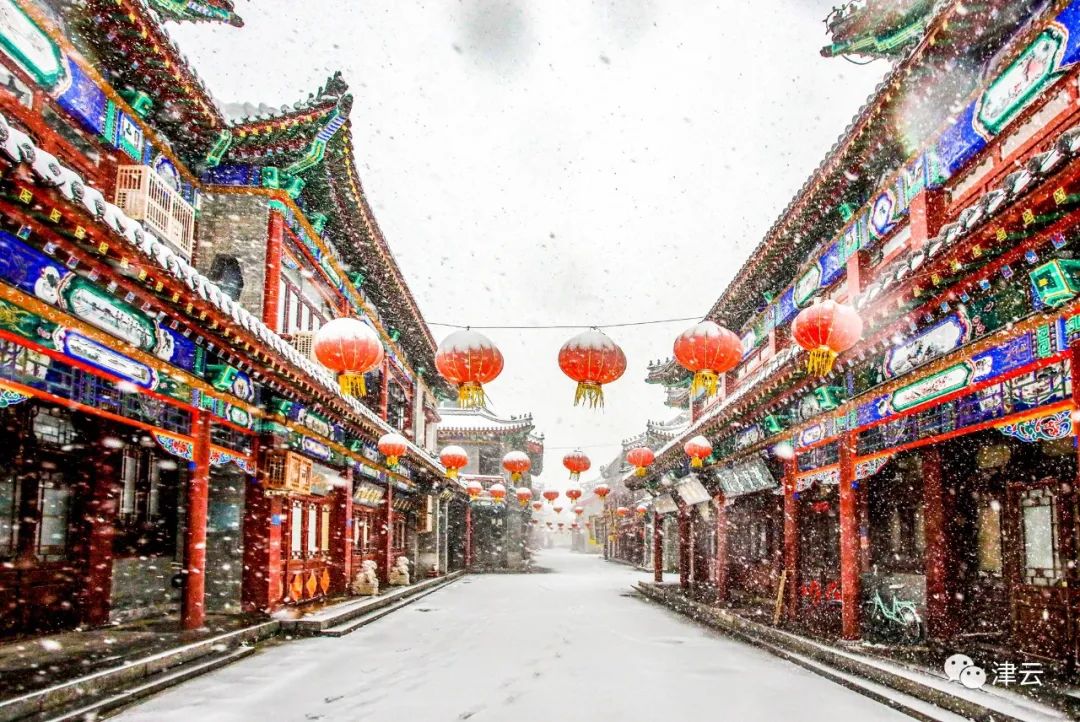 天津雪景美图图片