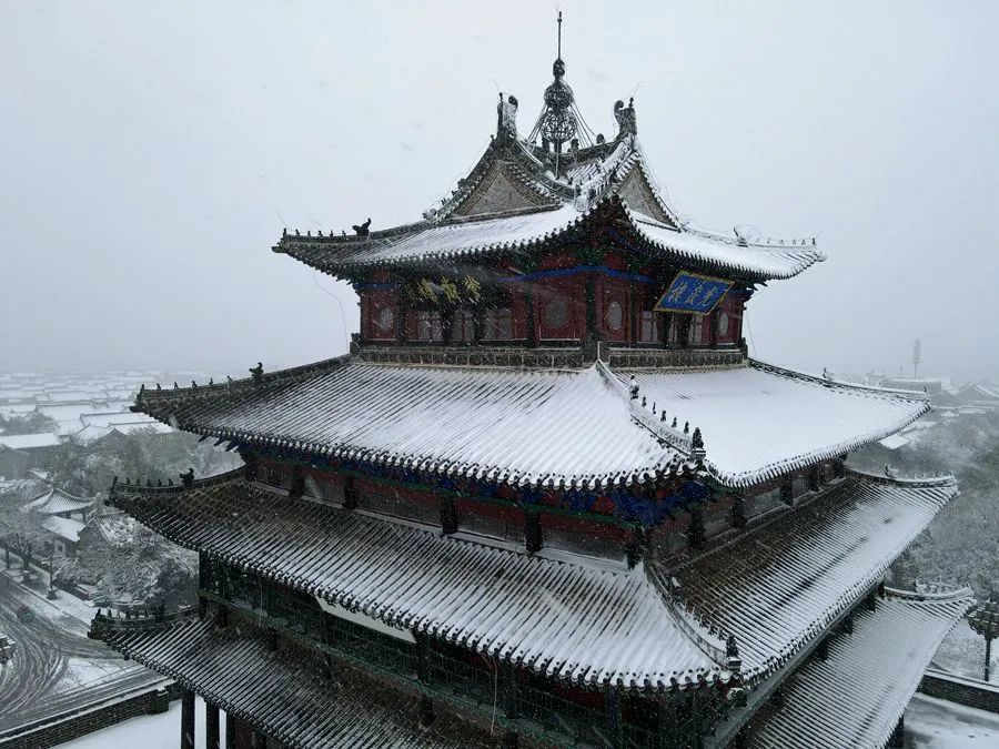 聊城雪景图片