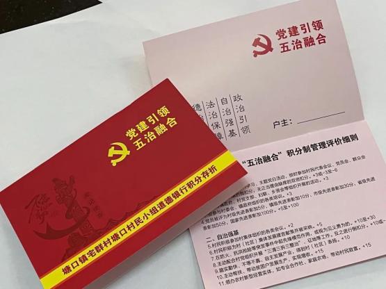 开平市塘口镇小积分带来乡村大变化