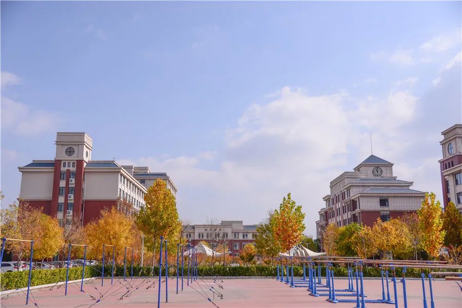 校园秋景潍坊校园化身最撩人的诗