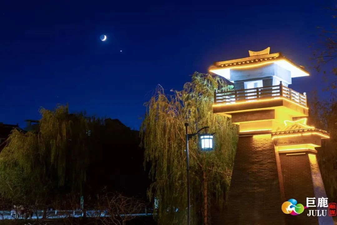 昨夜巨鹿夜空奇观