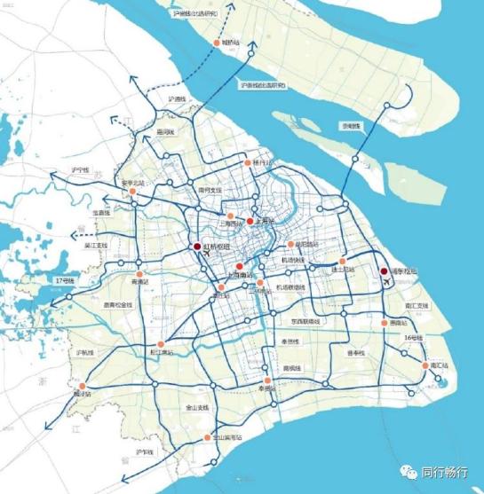 上海市域铁路规划图图片