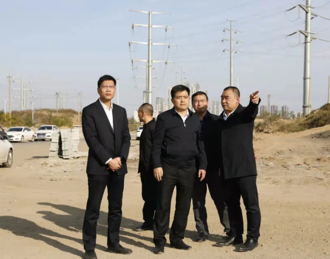胡俊峰一行先后来到登月食品厂地块,青山湖西岸1-4号地块,青山湖西岸