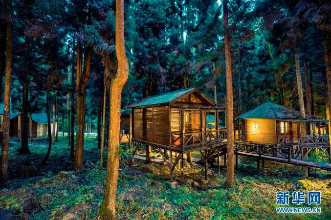 恩施坪坝营万顷林海绚烂初冬