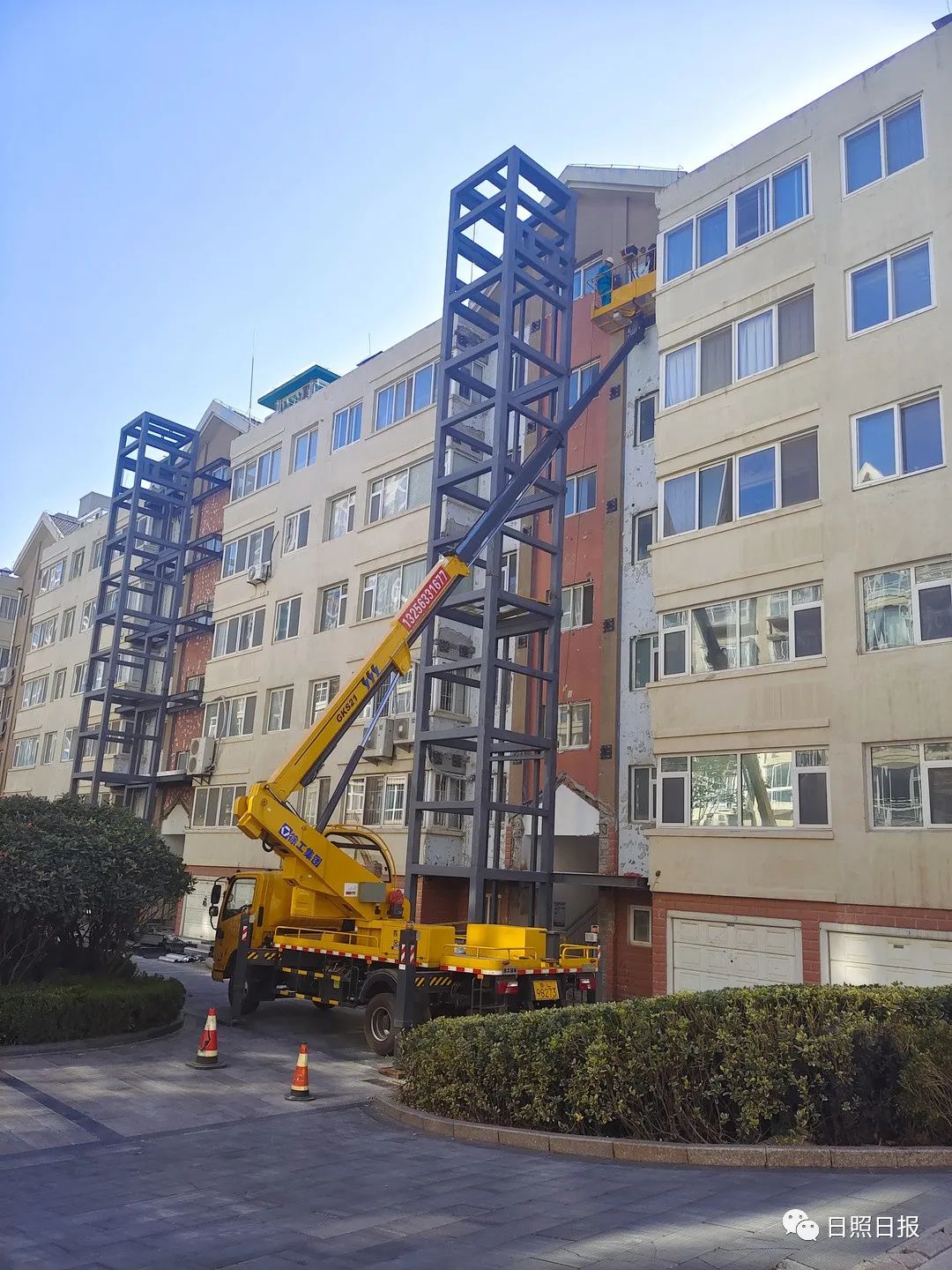 安电梯了日照这些老楼变成了这样