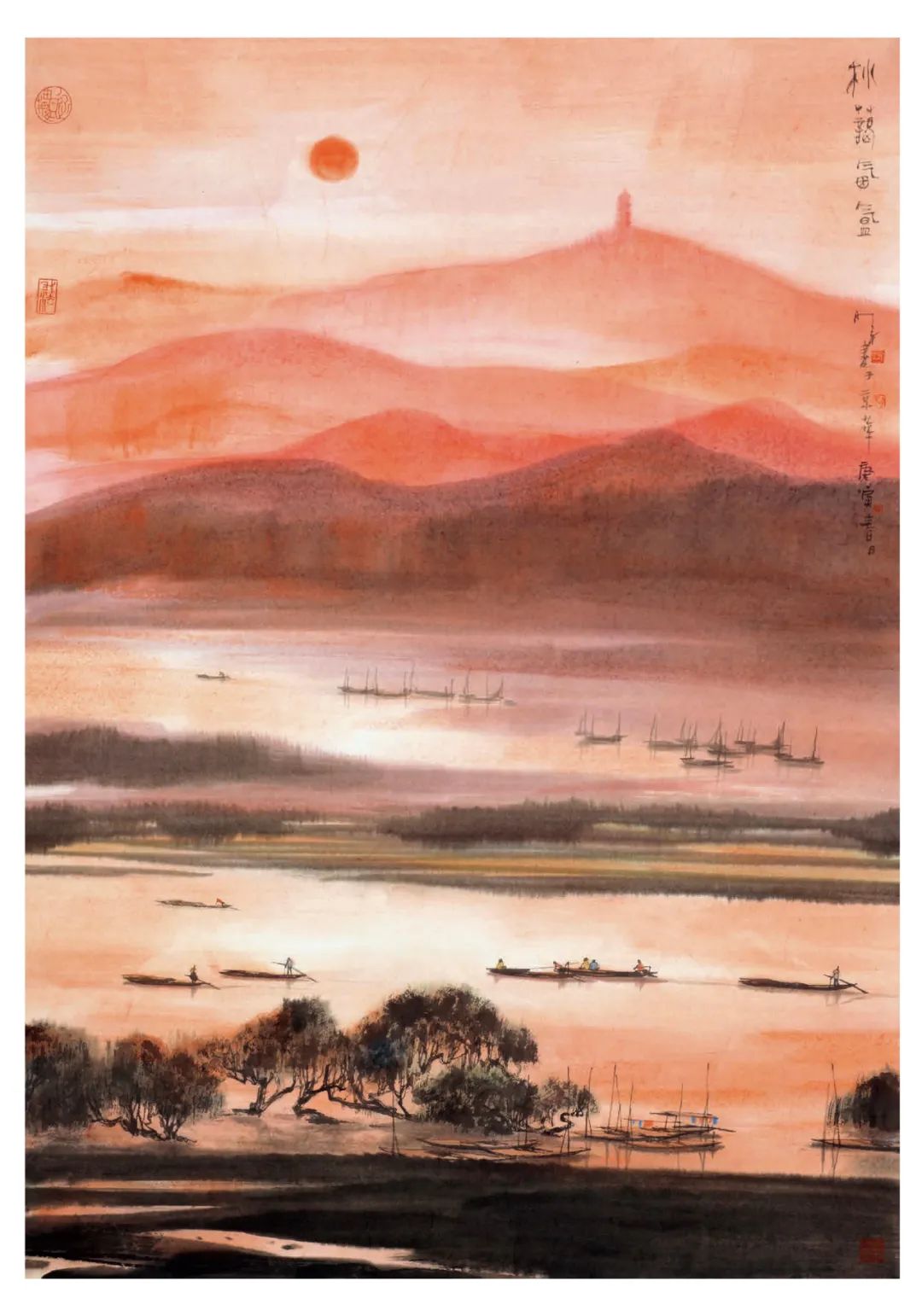 78组十字折把江南水乡叠进书里