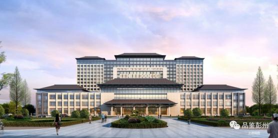 市中医医院新院建设项目正在进行基础及抗浮锚杆施工.