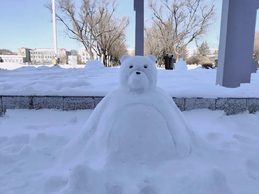 雪人图片实景图片