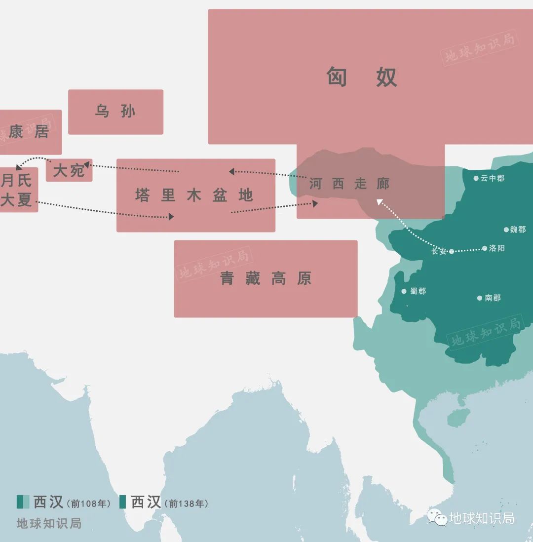 去寻找那个传说中的月氏国,这个使臣就是张