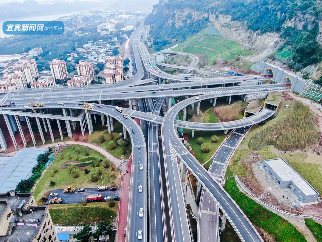 媲美重庆宜宾城区5d魔幻立交桥来了场面太壮观详细路线