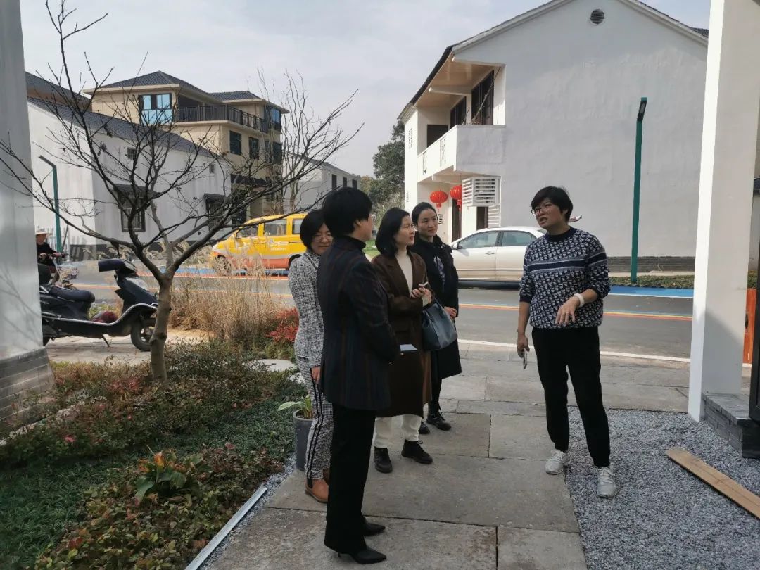 首先,王红玲一行实地走访游埠镇洋港村,游埠镇分管副镇长陈莹参加调研