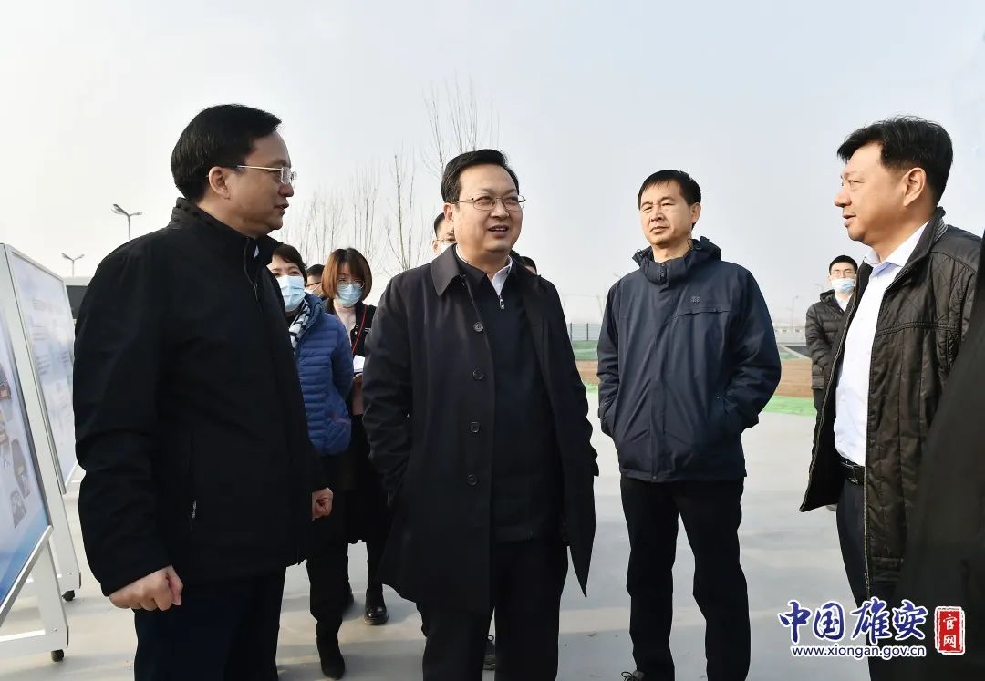 张国华调研昝岗组团和雄东片区项目建设工作