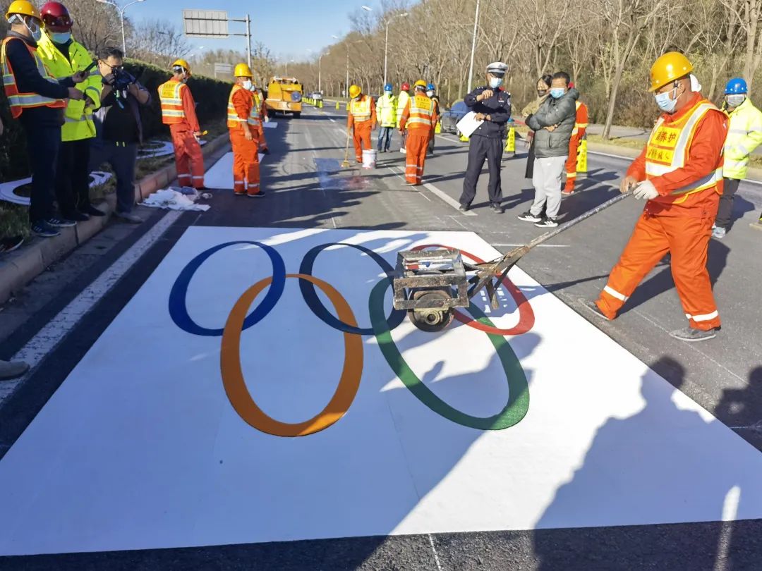 2022年冬奧會冬殘奧會專用車道開始施劃