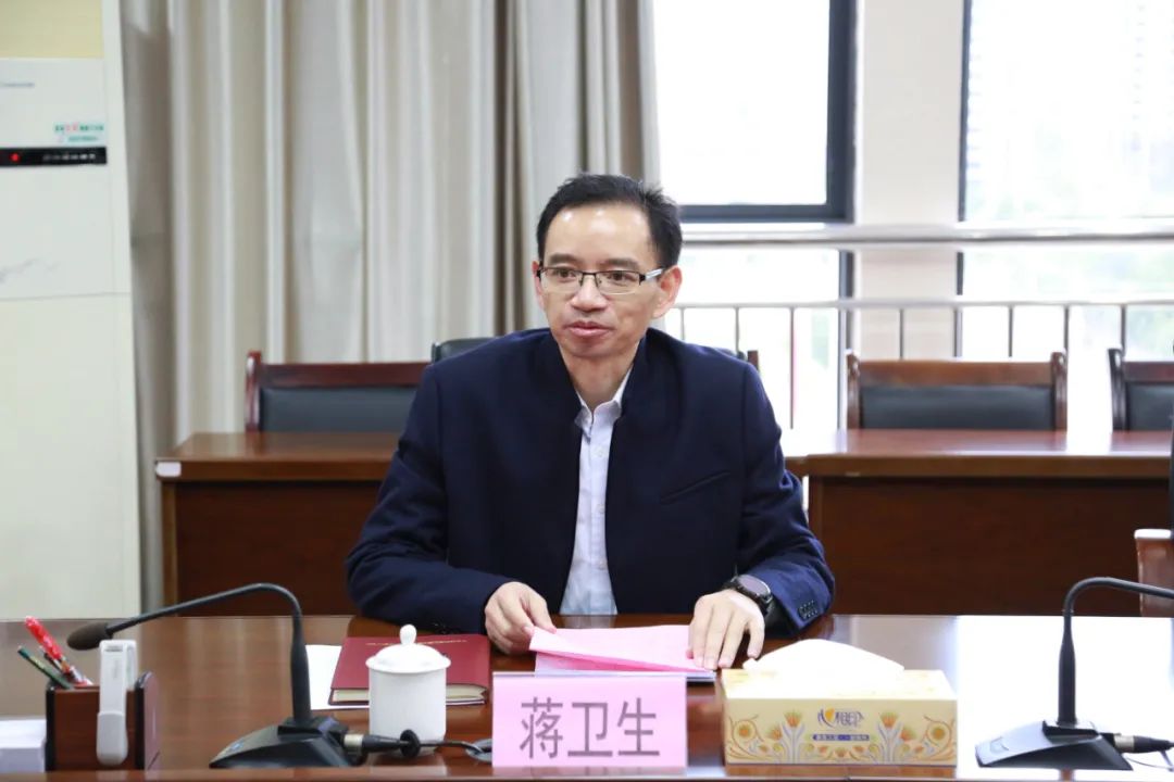 市委常委统战部部长蒋卫生同志到广西科技师范学院走访调研