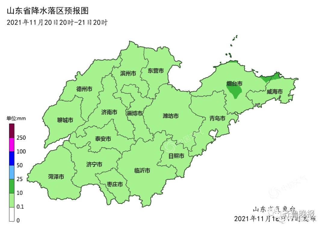 雨雪阵风9级山东发双预警局地降温12