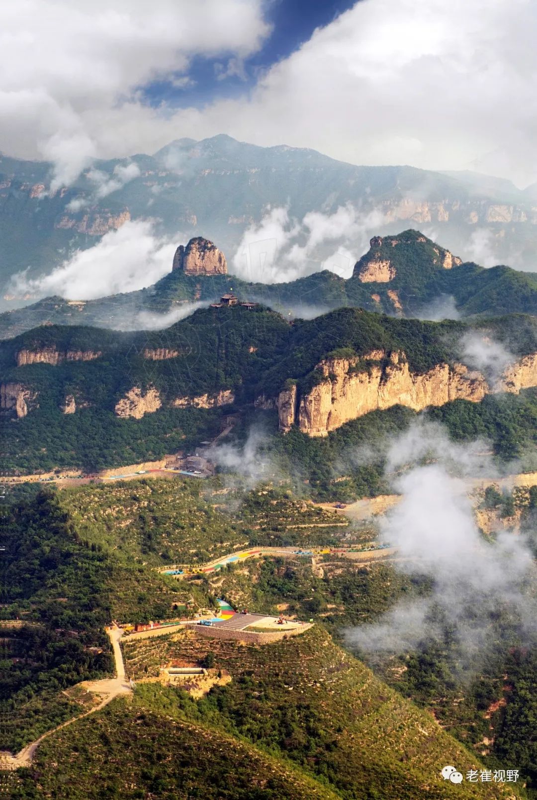 航拍太行观天佛探秘神奇天保寨