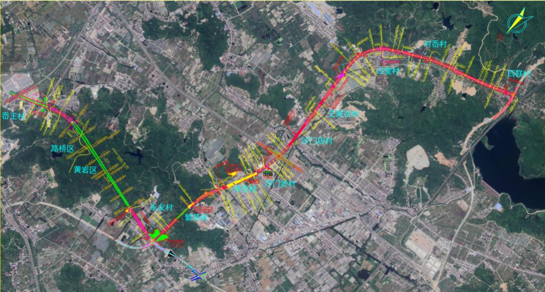 余温公路院桥支线项目起于路桥区桐屿街道岙王村,终于黄岩区院桥镇