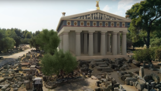 希腊用AI再现古奥林匹亚，让游客“穿越”回两千年前