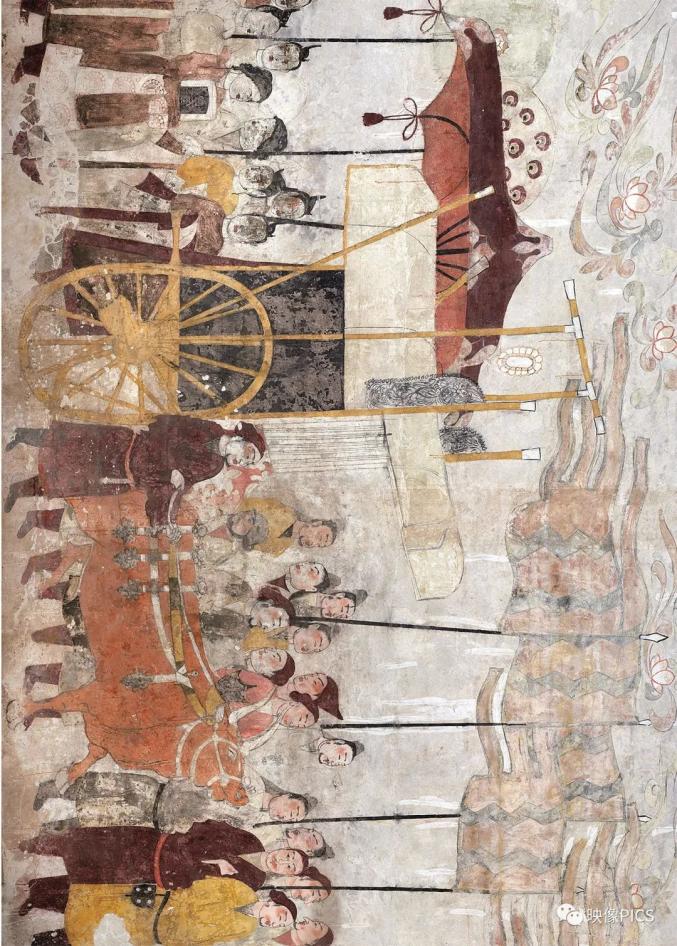 车驾出行图(山西省太原市北齐徐顕秀墓壁画)出行图(山西省太原市北齐