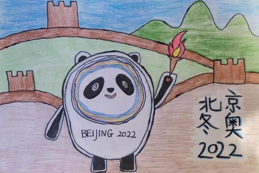 北京冬奥会志愿者画图片