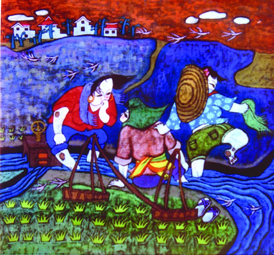 趣游长宁西郊农民画创始人的两幅精品原作首次展出